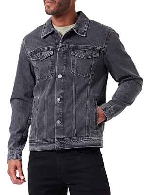 Jack & Jones Jjijean Jjjacket Na 711 Chaqueta Vaquera, Black Denim, L para Hombre