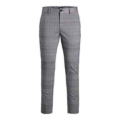 Jack & Jones Jjimarco Jjphil Nor Blue/Chip Check Noos Pantalones, marrón, 31W x 32L para Hombre