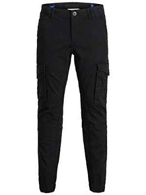 JACK & JONES JJIPAUL JJFLAKE AKM 542 Noos JR Vaqueros, Negro (Black), 170 cm para Niños