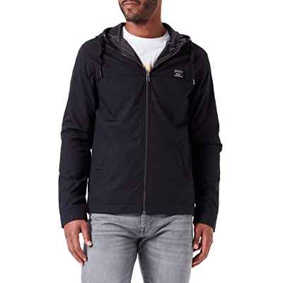 Jack & Jones Jjtoni-Chaqueta Cortavientos, Negro, M para Hombre