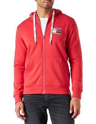 Jack & Jones Jorinternational Zip Sweat Hood Chaqueta con Capucha, Rococco Red, L para Hombre