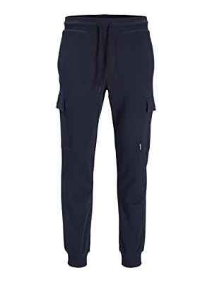 Jack & Jones Jpstgordon Jjshark Sweat Cargo P At Noos Pantalones Deportivos, Azul Marino, L para Hombre