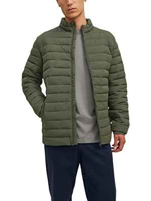 JACK&JONES JJERECYCLE Puffer Collar Noos Chaqueta, Rosin, S para Hombre