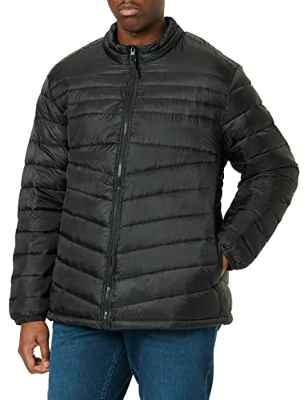 JACK&JONES PLUS JJEHERO Puffer Collar PS SN Chaqueta, Black, 3XL para Hombre