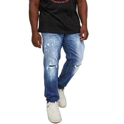 JACK&JONES PLUS Jjiglenn Jjseal GE 184 50sps Pls Noos Jeans, Azul Denim, 46W x 32L para Hombre