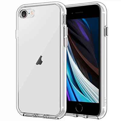 JETech Funda Compatible iPhone SE 3/2 (Modelo 2022/2020), iPhone 8 y iPhone 7, Anti- Choques y Anti- Arañazos (Transparente)