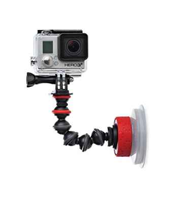 JOBY GorillaPod - Brazo Flexible y Ventosa para Cámara, GoPro, 360 y Otras Cámaras de Acción, JB01329-BWW