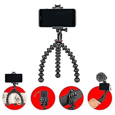 JOBY GripTight PRO 2 GorillaPod - Soporte universal y trípode flexible Pro para cualquier Smartphone e iPhone, con o sin funda, JB01551-BWW