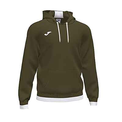 Joma 6XS Sudadera con Capucha Confort II, Unisex-Adult, Caqui-Blanco