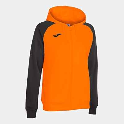 Joma Academy Iv, Sudadera Con Capucha Mujer, Naranja-negro, S