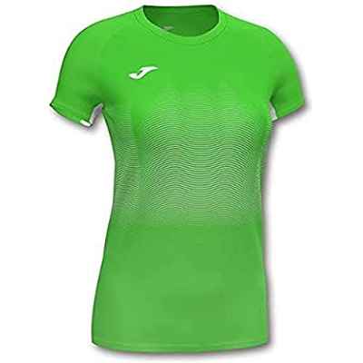 Joma Elite VII Camiseta Running, Niñas, Verde flúor, 4XS-3XS