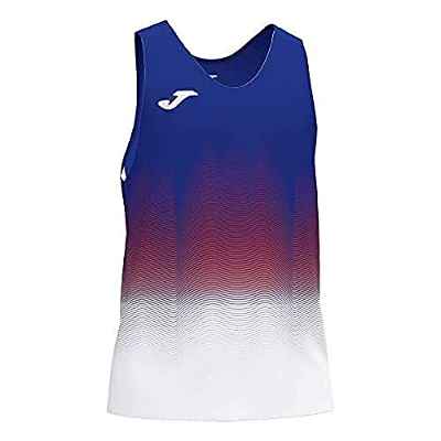 Joma Elite VII Camiseta Running sin Mangas, Hombre, Royal-Blanco, M