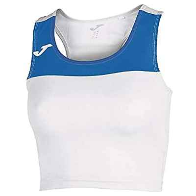 Joma Race Camisetas, Mujer, Blanco-Royal, M