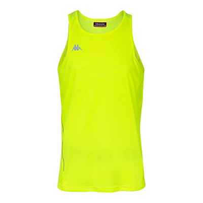 Kappa Fanto Top Running, Hombre, Amarillo Fluor, S