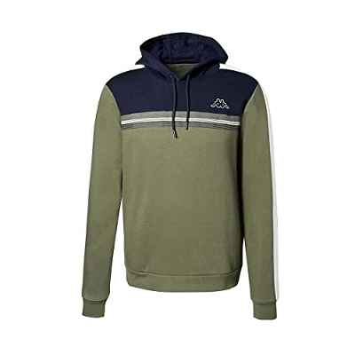 Kappa IMAGIN Active Man Sudadera, Hombre, Verde/Azul, S