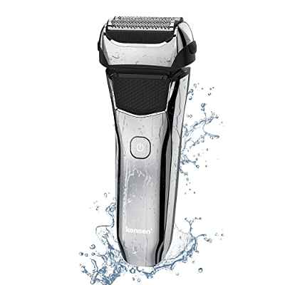 KENSEN Afeitadora Eléctrica Hombre, Máquina de Afeitar Barba con Recortadora de Precisión, Afeitadora eléctrica de láminas Impermeable y recargable