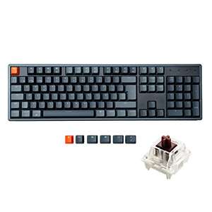 Keychron K10 ES-ISO Teclado Mecánico 104 teclas. Switch red o brown gateron. Español e inalámbrico