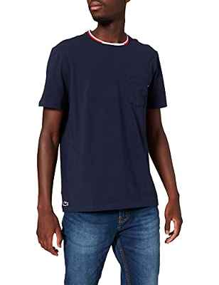 Lacoste TH3449 Camiseta, Marine, M para Hombre