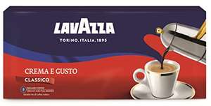 Lavazza, Crema e Gusto Classico, Café Molido, Paquete de 4, con Notas Aromáticas de Especias, Arábica y Robusta, Intensidad 7, Tueste Oscuro