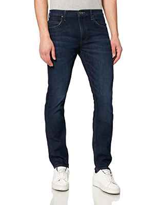 Lee Hombre Rider Contrast Jeans Vaqueros, Dark Pool, 33W / 34L