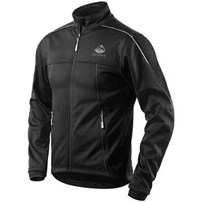 Letook Chaquetas Ciclismo Hombre para Invierno Contraviento Chaqueta de Deportiva Impermeable para Actividades Multideportivas 100230 M