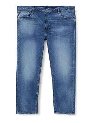 Levi's 502 Taper Big & Tall Vaqueros Hombre Paros Slow Adv Tnl (Azul) 42 32