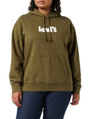 Levi's Graphic Standard Hoodie Mujer Poster Logo Dark Olive (Verde) XXS -