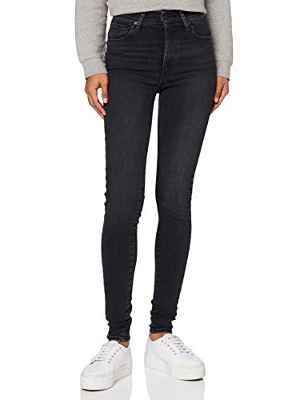 Levi's Mile High Super Skinny Jeans, Black Haze, 26W / 30L para Mujer