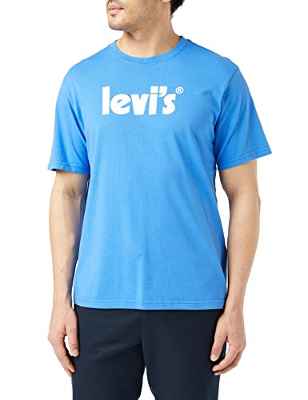 Levi's SS Relaxed FIT tee BL Camiseta, Póster Tea Palace Blue, XXL para Hombre