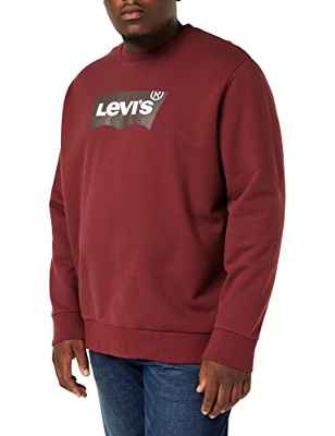 Levi's Standard Graphic Crew Sudadera Hombre Batwing Crew Port (Rojo) XL -