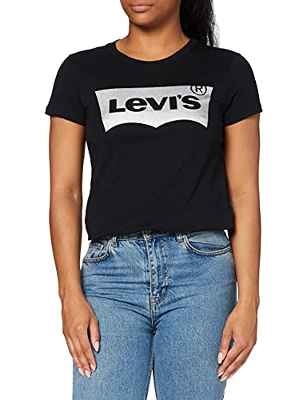 Levi's The Perfect Camiseta, Holiday tee Black, L para Mujer