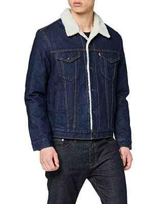 Levi's Type 3 Sherpa Trucker, Chaqueta para Hombre, Azul (Rockridge Trucker 0084), X-Large