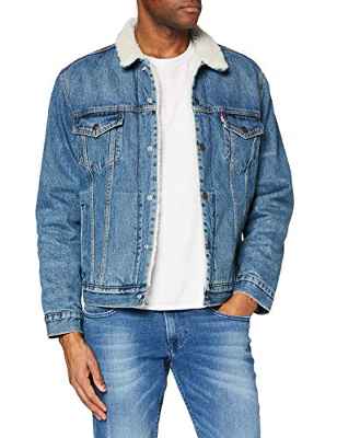 Levi's Type 3 TRUC Chaqueta, Azul (Fable Sherpa Trucker), L para Hombre