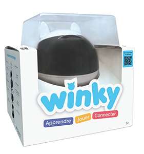 Lexibook WINKYDE - Robot Educativo para Aprender robótica, Crear, amar y Jugar hasta el Infinito, Recargable, Negro/Blanco