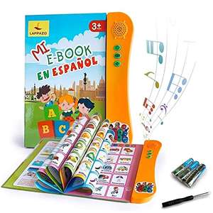 Libro Electrónico de Sonido en Español Juguetes de Aprendizaje para Bebés Niños Máquinas de Lectura para niños 3-5 Años