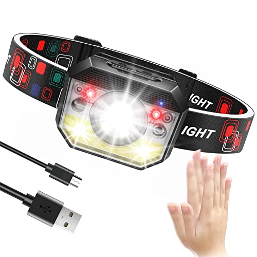 Linterna frontal LED recargable 