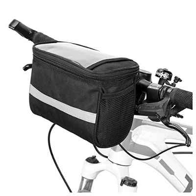 Lixada Bolsa Manillar Bicicleta Impermeable, Bolsa Delantera Bici Montaña con Pantalla Táctil, 4.7L Bolsas para Manillar de Bicicleta Carretera