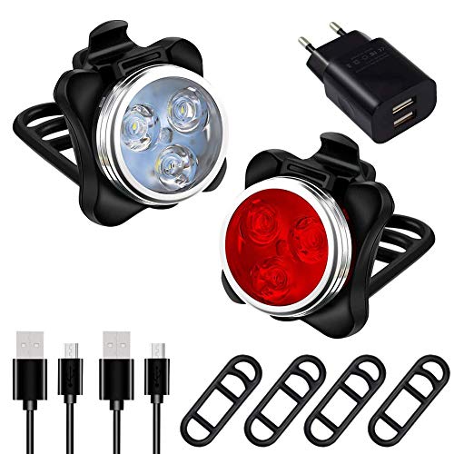 Luces bicicleta recargables LED