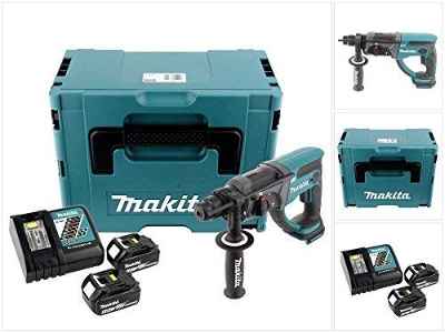 Makita DHR202RTJ - Martillo ligero 20mm 18V litio 5,0 Ah makpac