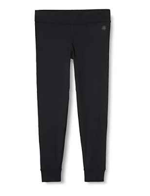 Marca Amazon - AURIQUE Leggings de Deporte con Banda Lateral Mujer, Negro (Black), 34, Label:XXS