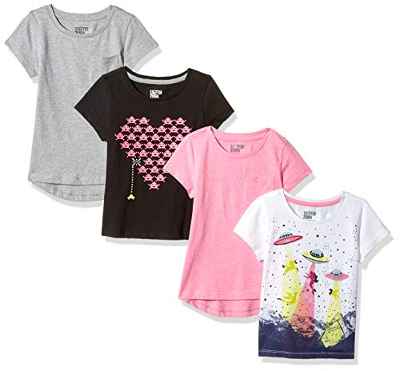 Marca Amazon - Spotted Zebra 4-Pack Short-Sleeve T-Shirts Novelty, Video Ufo, XX-Large (14-16 Years)