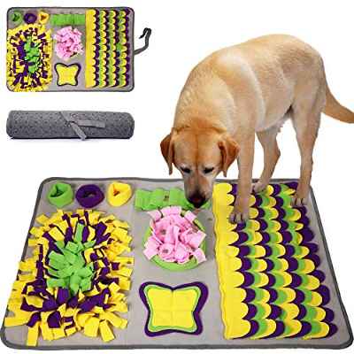 McNory Snuffle Mat para Perros, Alfombra de Actividades para Mascotas, Alfombra Olfato Perro Mascotas Perros tapete de Entrenamiento Rompecabezas Juguetes de alimentación Bowl(70 * 50 cm)