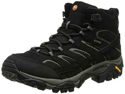 Merrell Moab 2 Mid GTX, Botas de Senderismo para Hombre, Negro, 46 EU