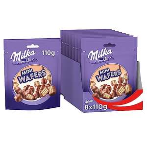 Milka Mini Wafers 8 paquetes de 110g