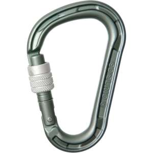 Mosquetón EDELRID HMS Magnum Screw Carabiner, Adultos Unisex, Gris, Talla única Escalada Barranquismo Ferratas