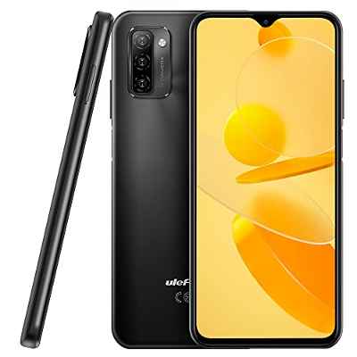 Móvil Libres Ulefone Note 12P, 7700mAh Batería Masiva Dual SIM Smartphone, 6.82'' HD+ 4G Teléfono, 3 Ranuras para Tarjetas, Android 11, 4GB+64GB, 13MP Triple Cámara, Desbloqueo Facial GPS Azul