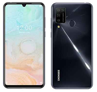 Móviles Android 10, DOOGEE N20 Pro (6GB + 128GB) Movil Libre, Helio P60 Octa-Core, 16MP AI Cinco Cámaras, 6.3"FHD + Pantalla, Batería 4400mAh, GPS Identificación Facial & Huellas Dactilares Verde