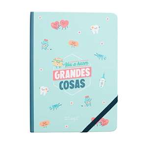 Mr. Wonderful - Libreta - Sanitarios - Vas a hacer grandes cosas, azul. Cubierta cuero sintético