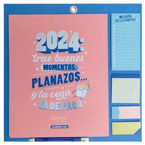 Mr.Wonderful Calendario de pared magnético 2024