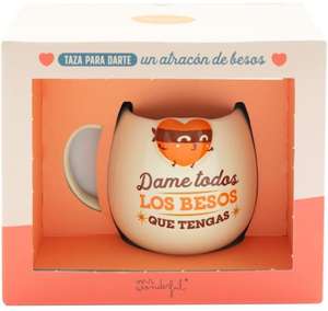 Mr.Wonderful Taza, Multicolor, 380 ml "Dame todos los besos que tengas"